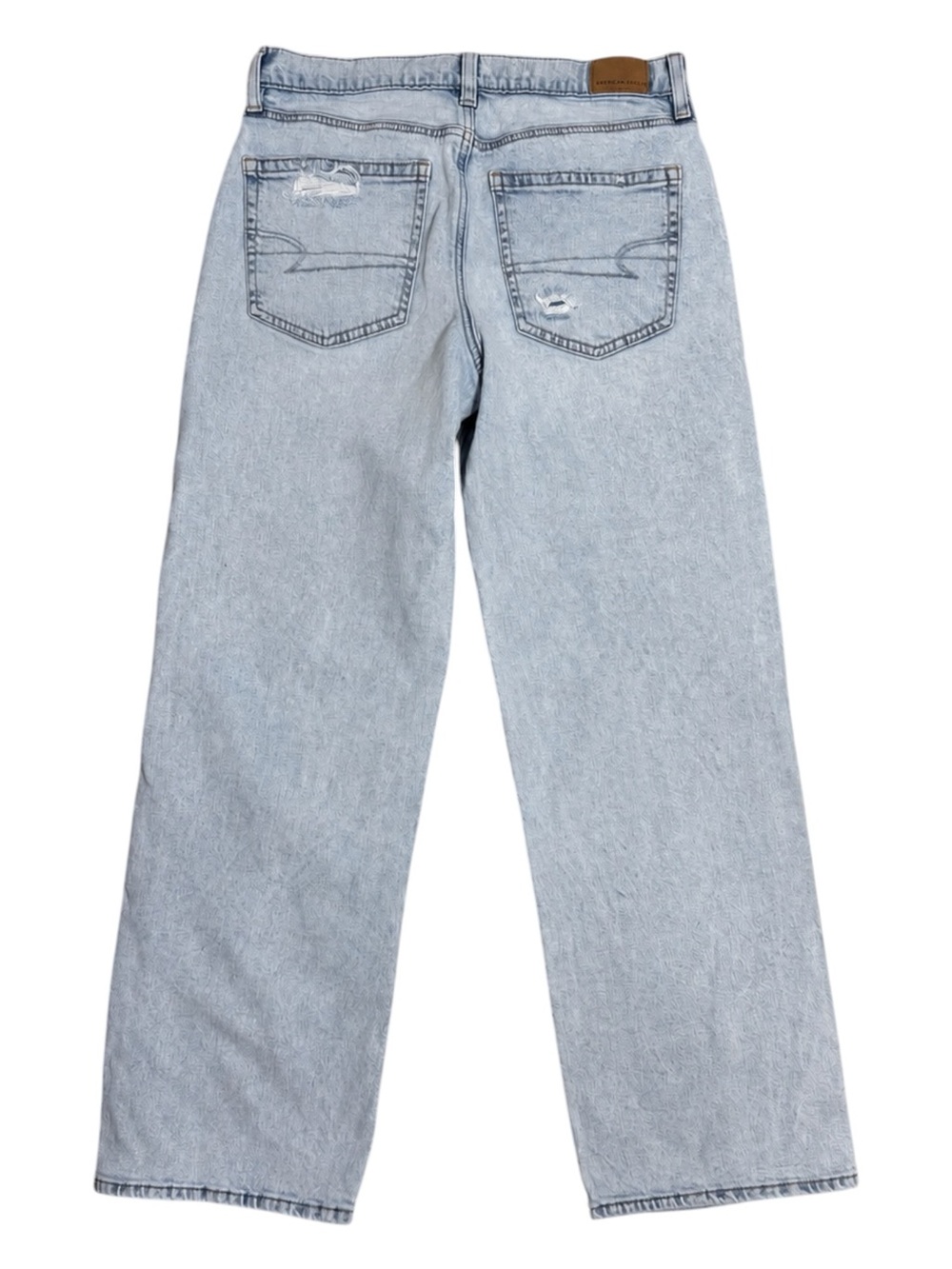 American Eagle Stovepipe Jeans Size 6 Strigid High Rise Distressed Straight Leg - Picture 5 of 7